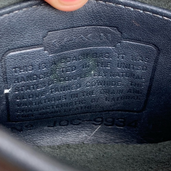 Coach Black Leather Crossbody Satchel with Gold Turnlock - Picture 8 of 16